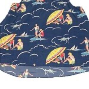 Ralph Lauren Blue and Yellow Coverup Shirt